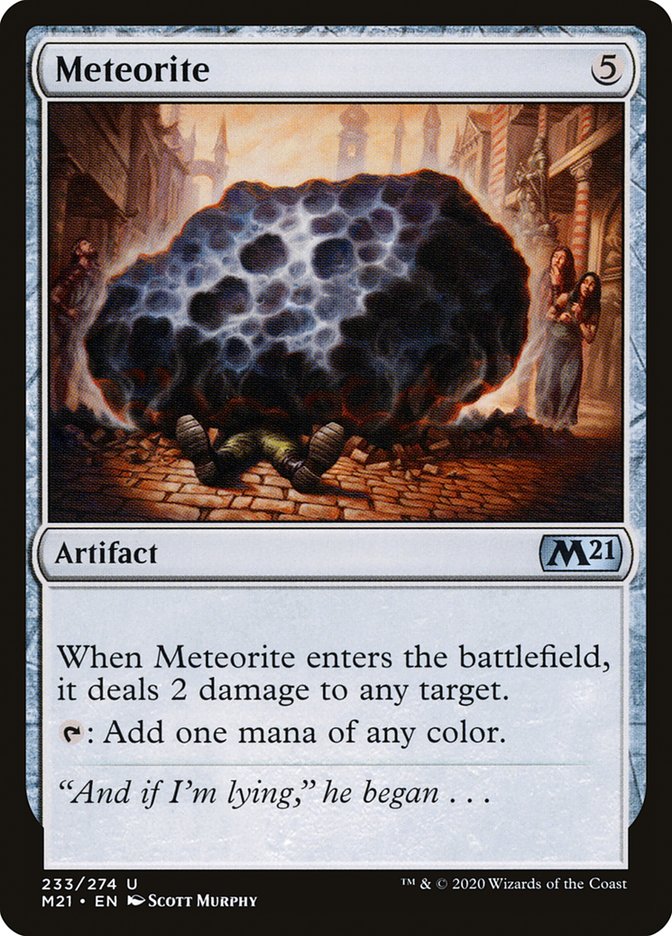 Meteorite [Core Set 2021] | Card Citadel