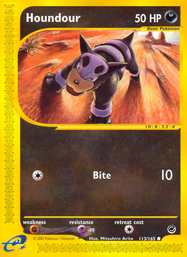 Houndour (113/165) [Expedition: Base Set] | Card Citadel