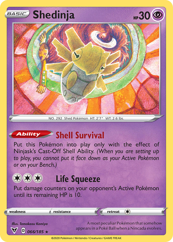 Shedinja (066/185) [Sword & Shield: Vivid Voltage] | Card Citadel