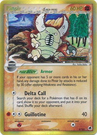 Pinsir (9/101) (Delta Species) (Stamped) [EX: Dragon Frontiers] | Card Citadel