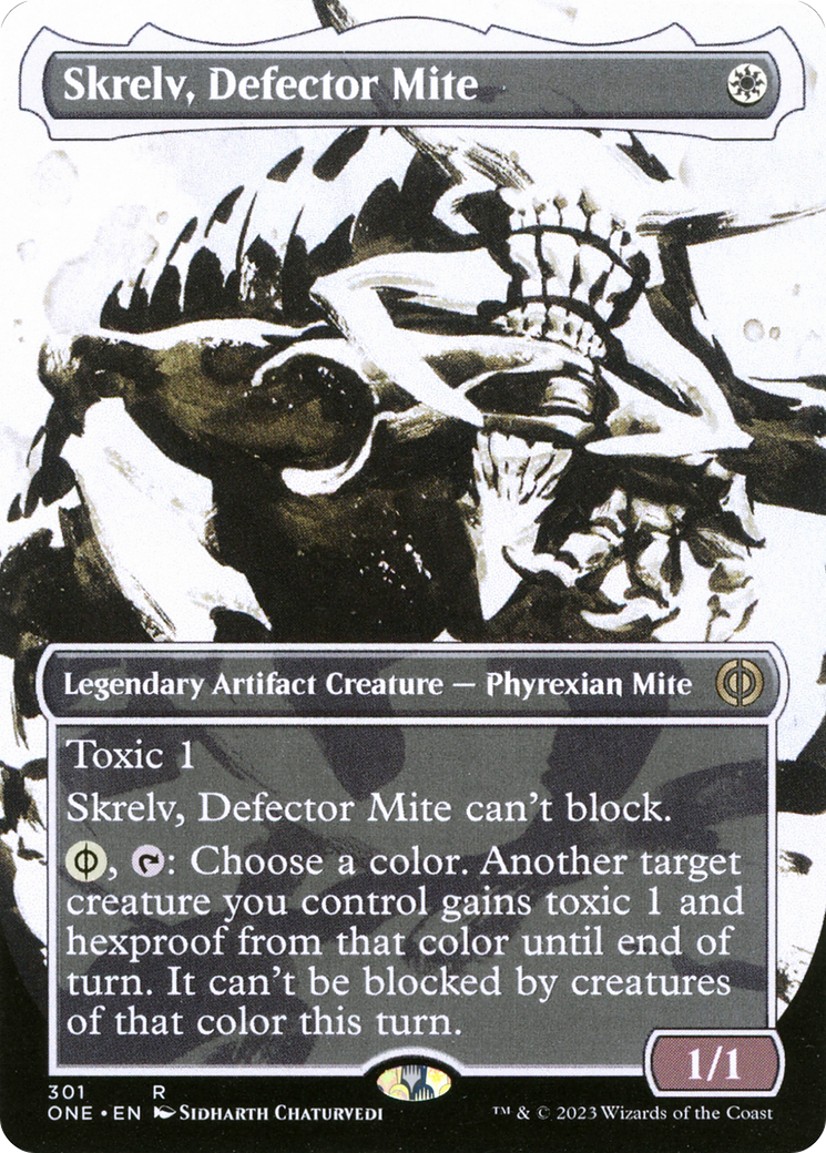 Skrelv, Defector Mite (Borderless Ichor) [Phyrexia: All Will Be One] | Card Citadel