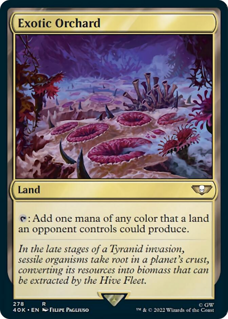 Exotic Orchard (Surge Foil) [Universes Beyond: Warhammer 40,000] | Card Citadel