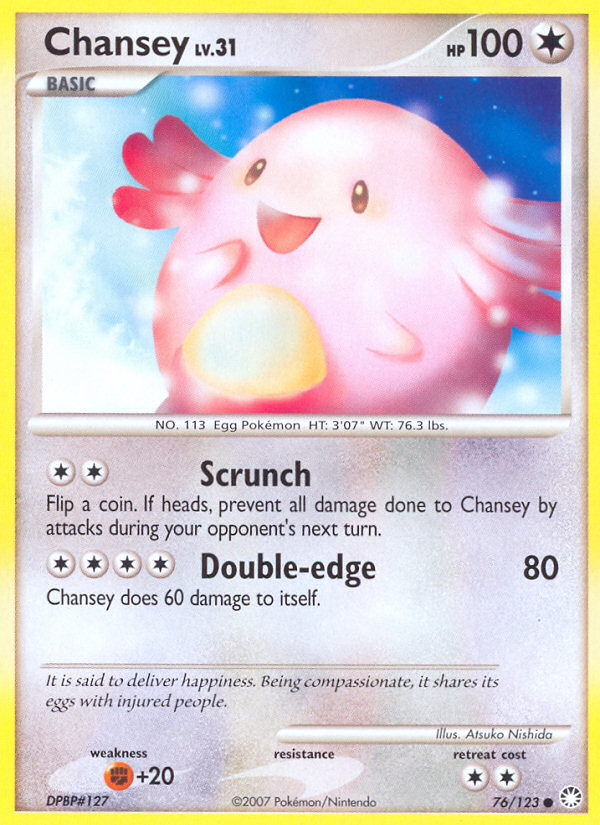 Chansey (76/123) [Diamond & Pearl: Mysterious Treasures] | Card Citadel