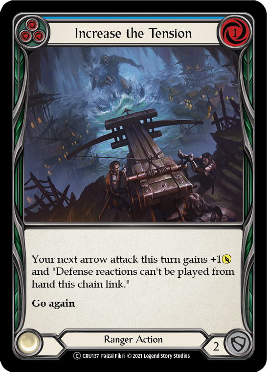 Increase the Tension (Blue) [CRU137] Unlimited Normal | Card Citadel