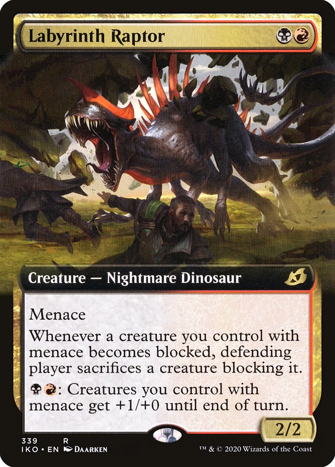 Labyrinth Raptor (Extended Art) [Ikoria: Lair of Behemoths] | Card Citadel