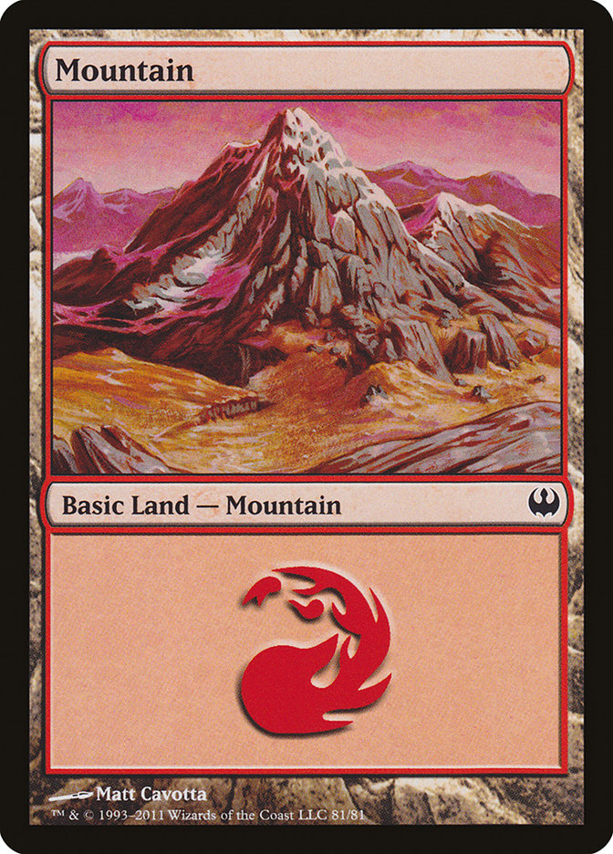 Mountain (81) [Duel Decks: Knights vs. Dragons] | Card Citadel