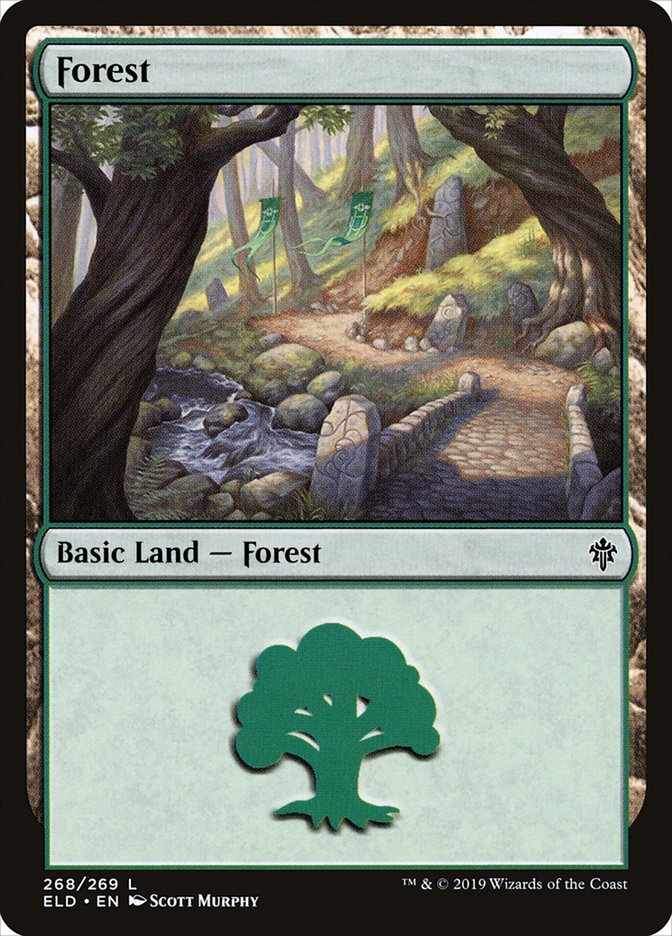 Forest (268) [Throne of Eldraine] | Card Citadel