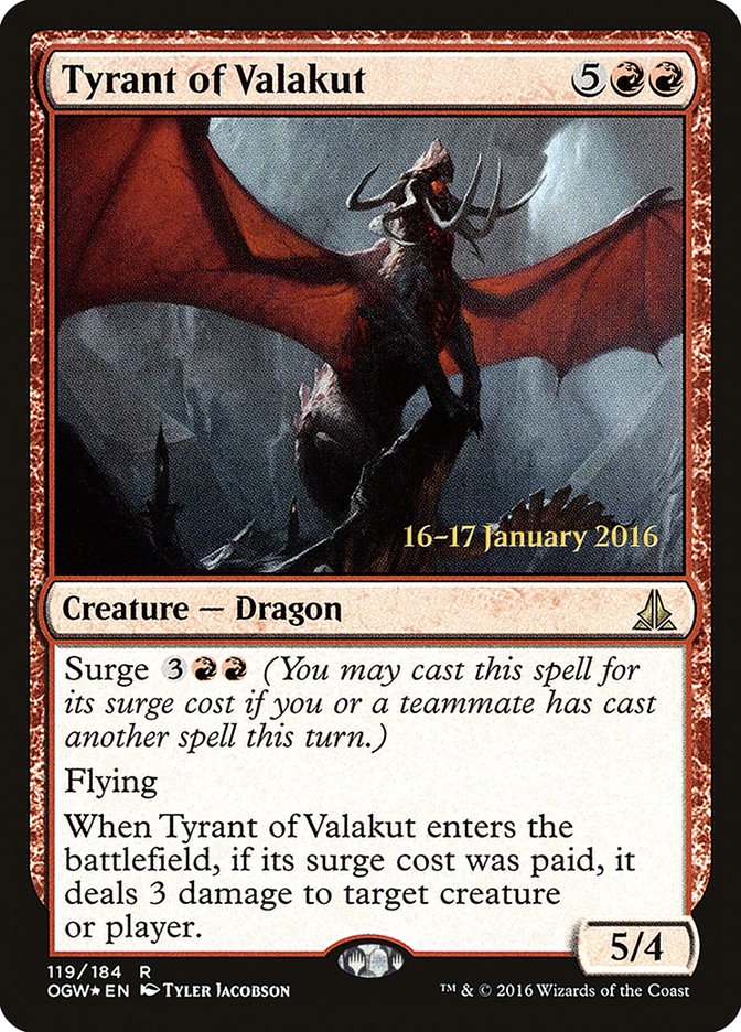 Tyrant of Valakut [Oath of the Gatewatch Promos] | Card Citadel