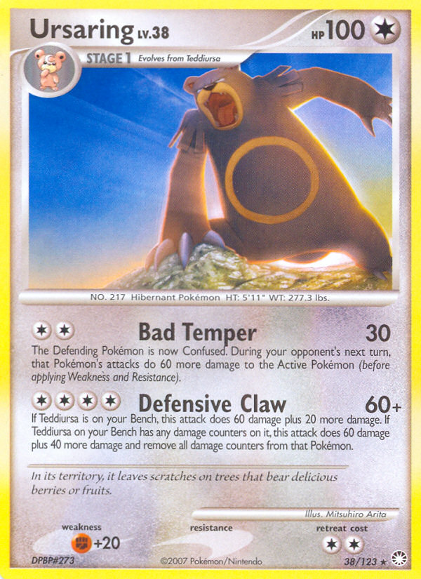 Ursaring (38/123) [Diamond & Pearl: Mysterious Treasures] | Card Citadel