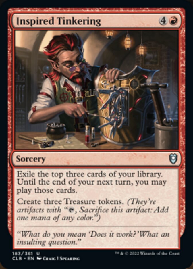 Inspired Tinkering [Commander Legends: Battle for Baldur's Gate] | Card Citadel