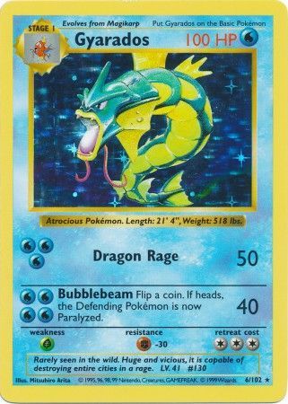 Gyarados (6/102) [Base Set Shadowless Unlimited] | Card Citadel