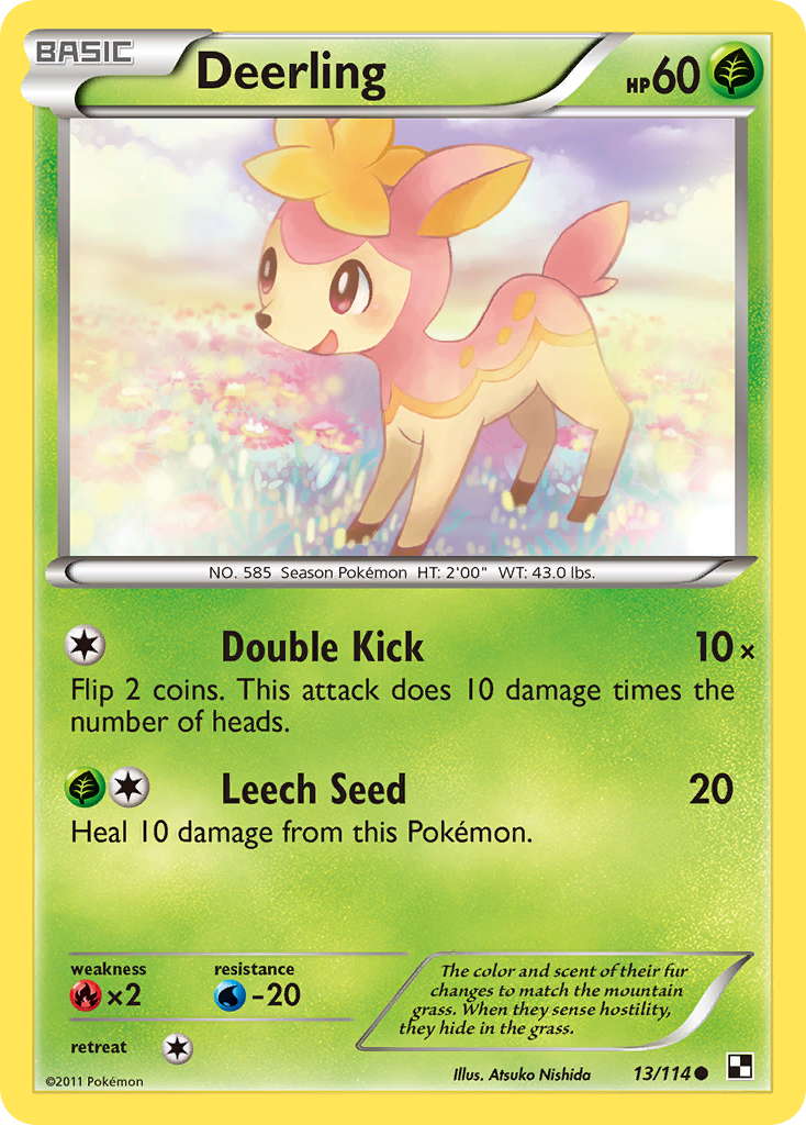 Deerling (13/114) [Black & White: Base Set] | Card Citadel