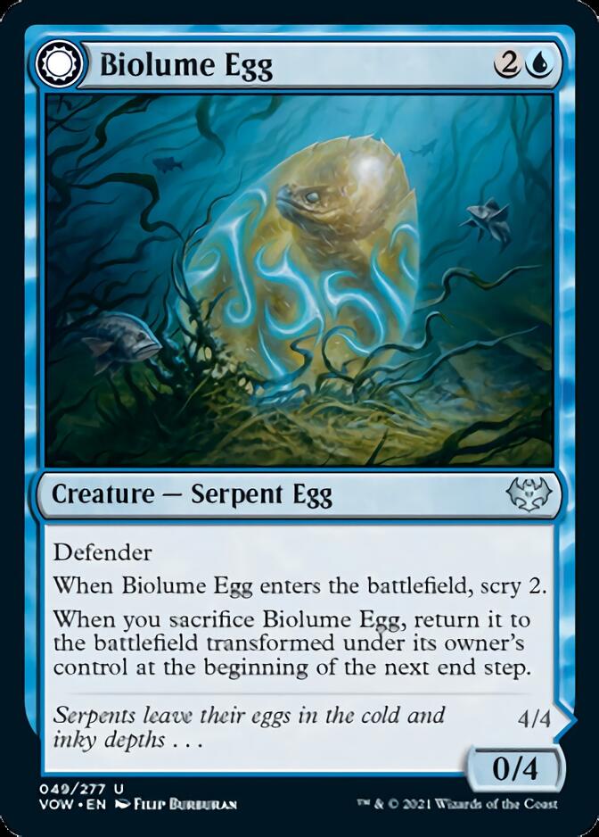 Biolume Egg // Biolume Serpent [Innistrad: Crimson Vow] | Card Citadel