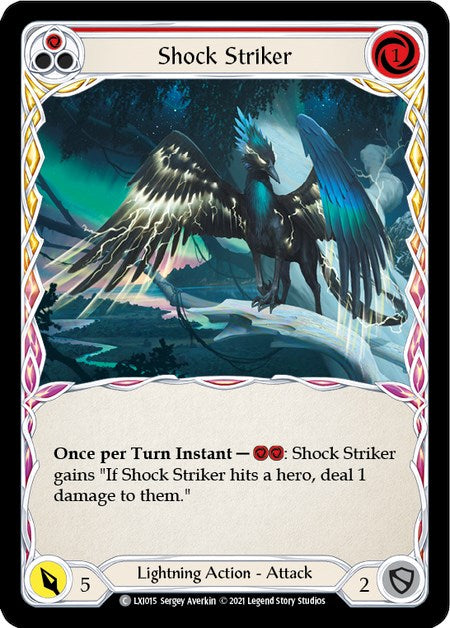 Shock Striker (Red) [LXI015] (Tales of Aria Lexi Blitz Deck)  1st Edition Normal | Card Citadel