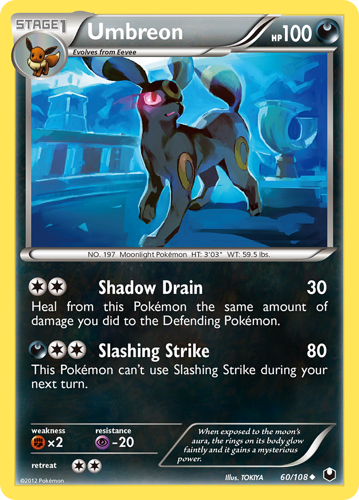 Umbreon (60/108) [Black & White: Dark Explorers] | Card Citadel