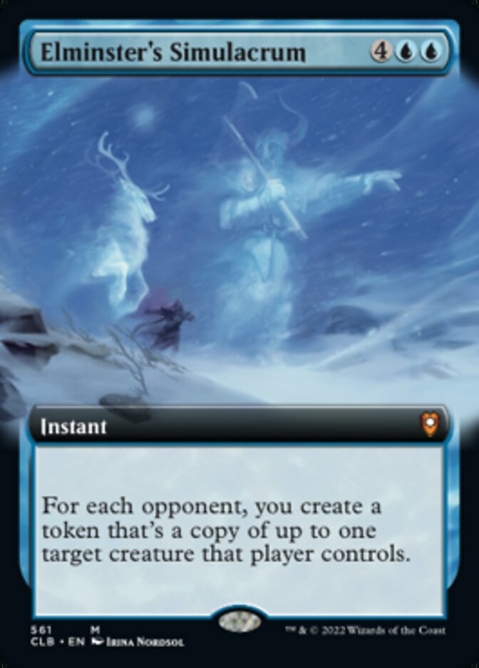 Elminster's Simulacrum (Extended Art) [Commander Legends: Battle for Baldur's Gate] | Card Citadel