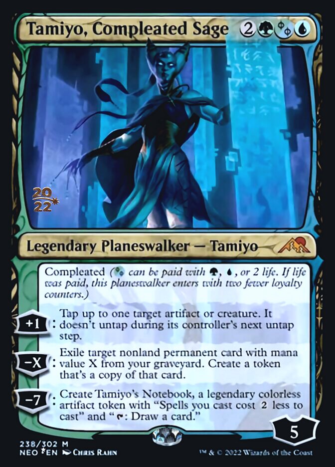 Tamiyo, Compleated Sage [Kamigawa: Neon Dynasty Prerelease Promos] | Card Citadel