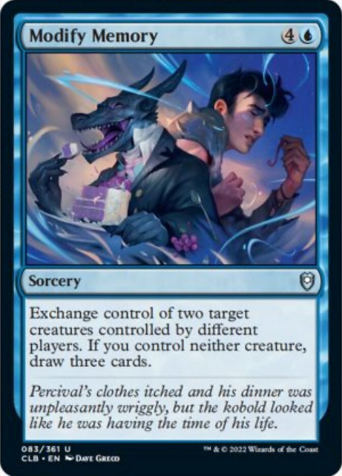 Modify Memory [Commander Legends: Battle for Baldur's Gate] | Card Citadel