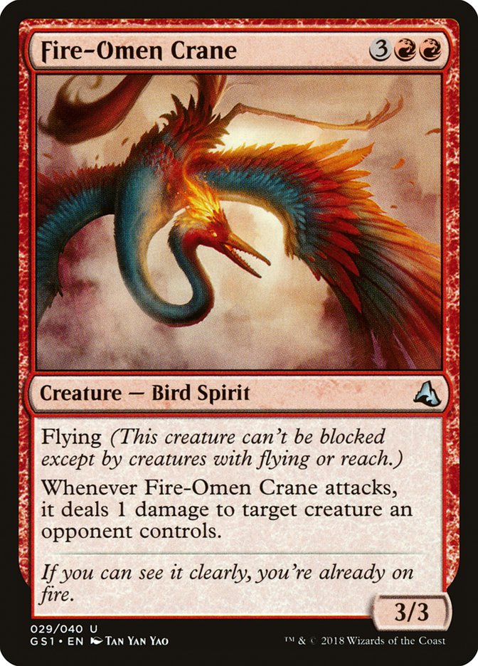 Fire-Omen Crane [Global Series Jiang Yanggu & Mu Yanling] | Card Citadel