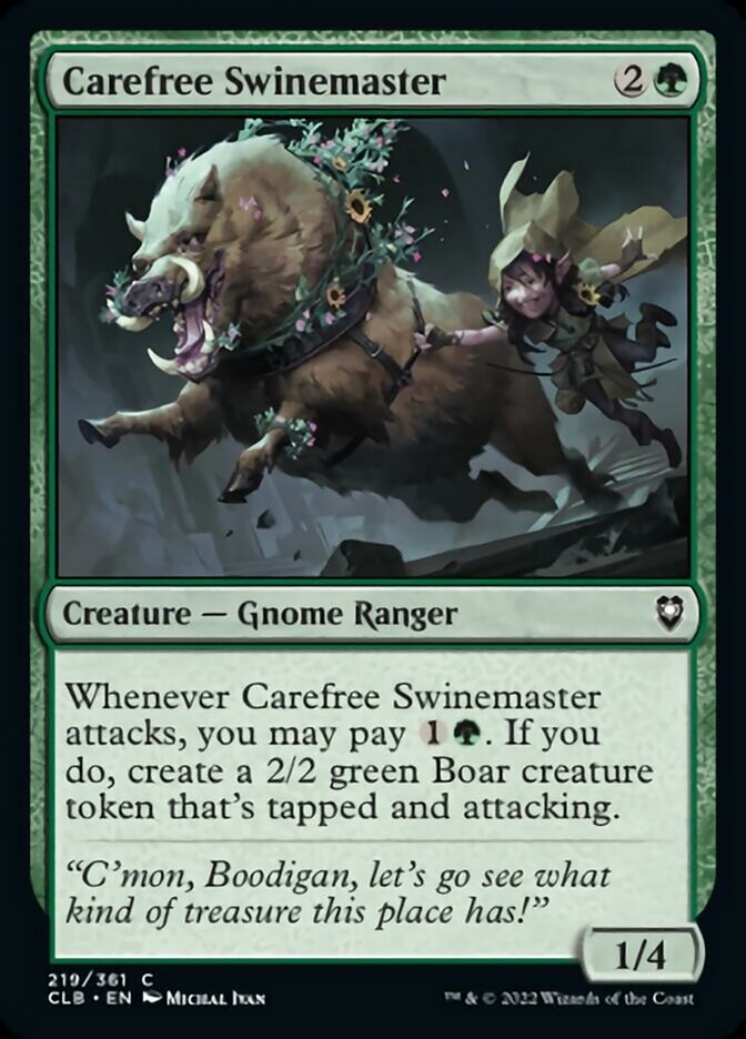 Carefree Swinemaster [Commander Legends: Battle for Baldur's Gate] | Card Citadel