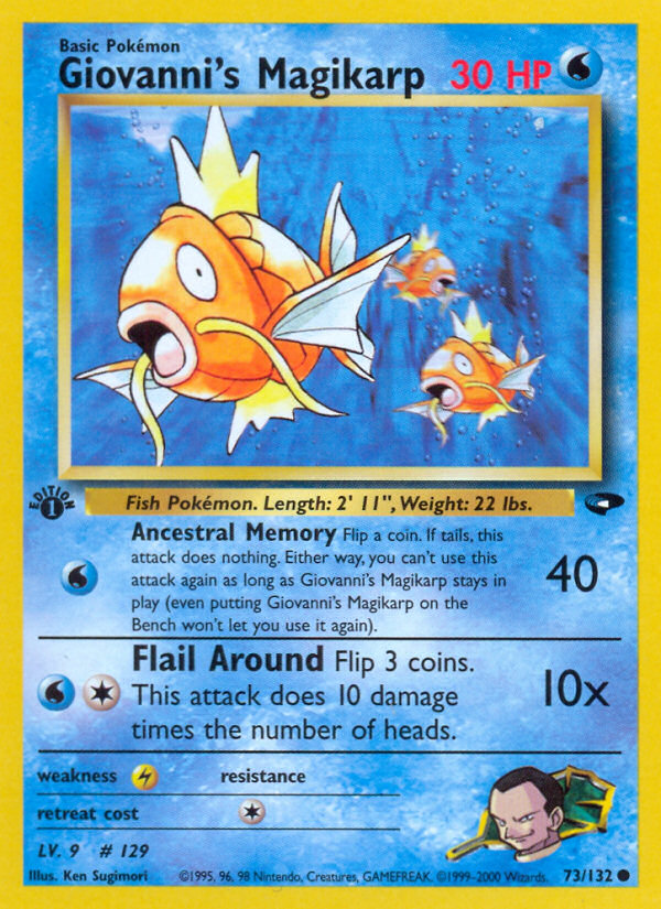 Giovanni's Magikarp (73/132) [Gym Challenge 1st Edition] | Card Citadel