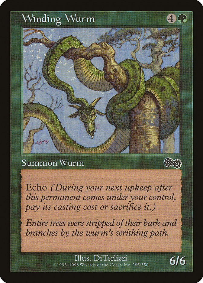 Winding Wurm [Urza's Saga] | Card Citadel