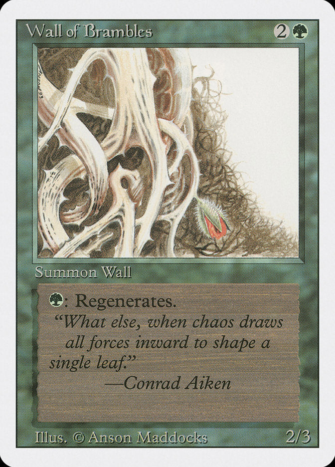 Wall of Brambles [Revised Edition] | Card Citadel