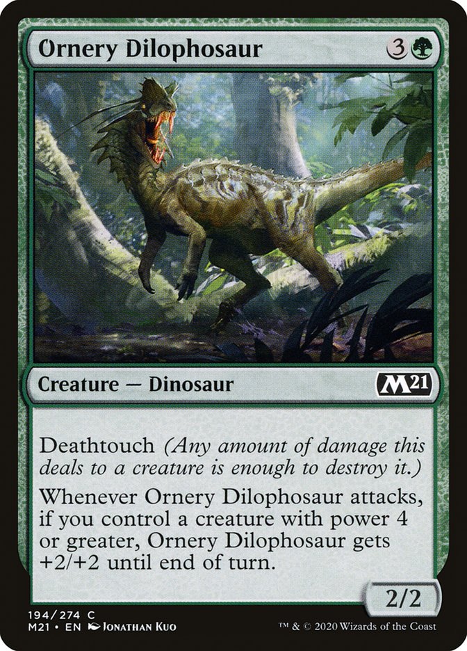 Ornery Dilophosaur [Core Set 2021] | Card Citadel