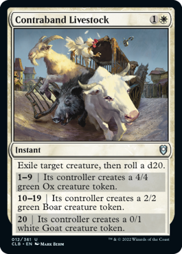 Contraband Livestock [Commander Legends: Battle for Baldur's Gate] | Card Citadel