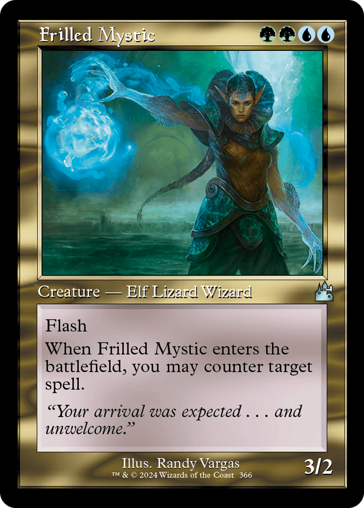 Frilled Mystic (Retro Frame) [Ravnica Remastered] | Card Citadel