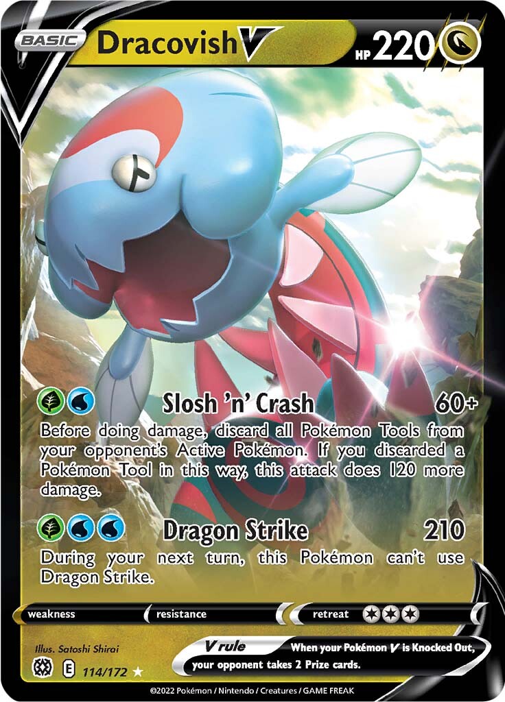 Dracovish V (114/172) [Sword & Shield: Brilliant Stars] | Card Citadel