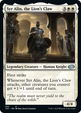 Syr Alin, the Lion's Claw [Jumpstart 2022] | Card Citadel