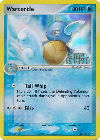 Wartortle (43/100) (Stamped) [EX: Crystal Guardians] | Card Citadel