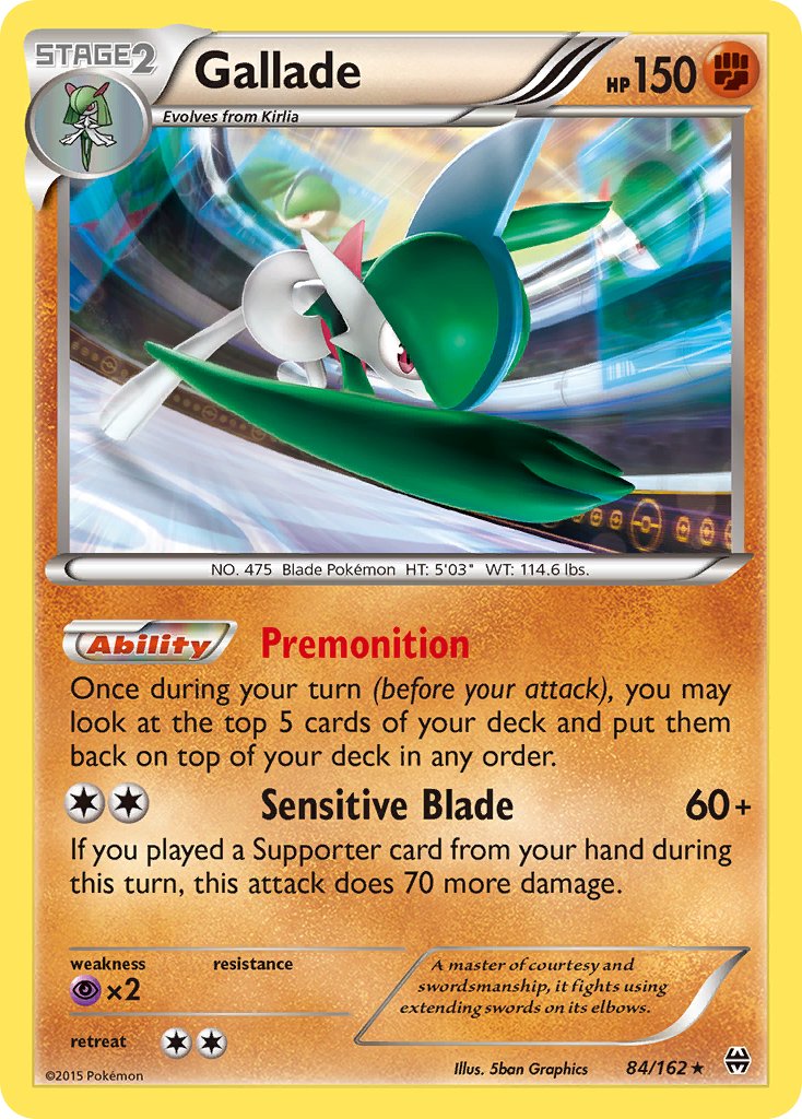 Gallade (84/162) (Cosmos Holo) (Blister Exclusive) [XY: BREAKthrough] | Card Citadel