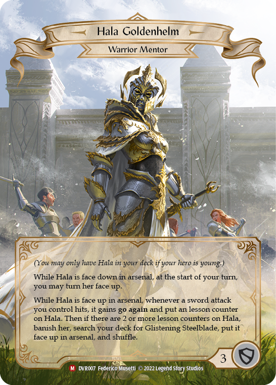 Hala Goldenhelm [DVR007] (Classic Battles: Rhinar vs Dorinthea) | Card Citadel