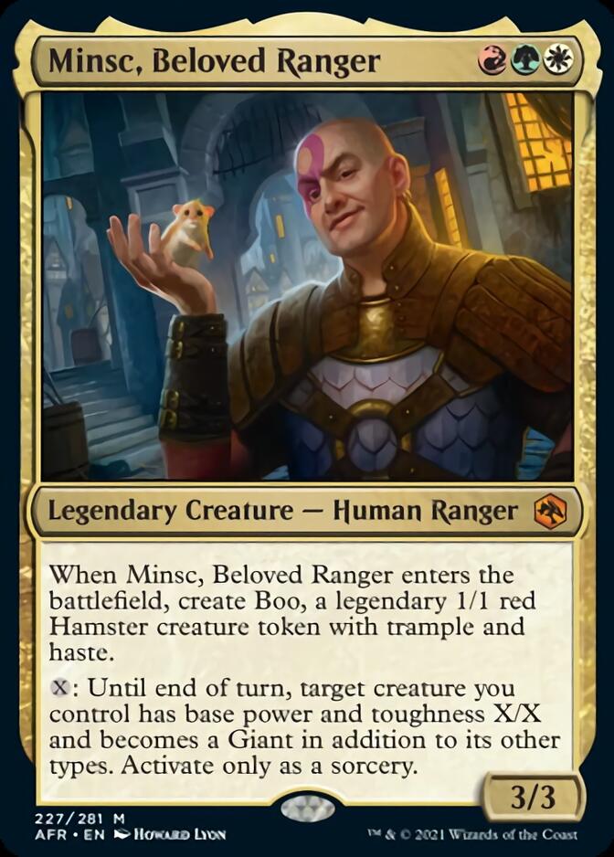 Minsc, Beloved Ranger [Dungeons & Dragons: Adventures in the Forgotten Realms] | Card Citadel