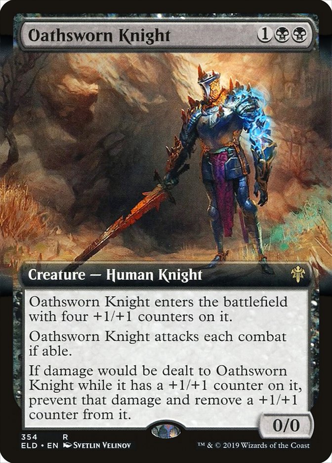 Oathsworn Knight (Extended Art) [Throne of Eldraine] | Card Citadel