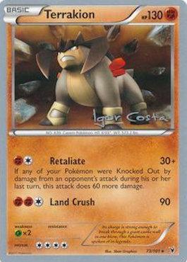 Terrakion (73/101) (Pesadelo Prism - Igor Costa) [World Championships 2012] | Card Citadel