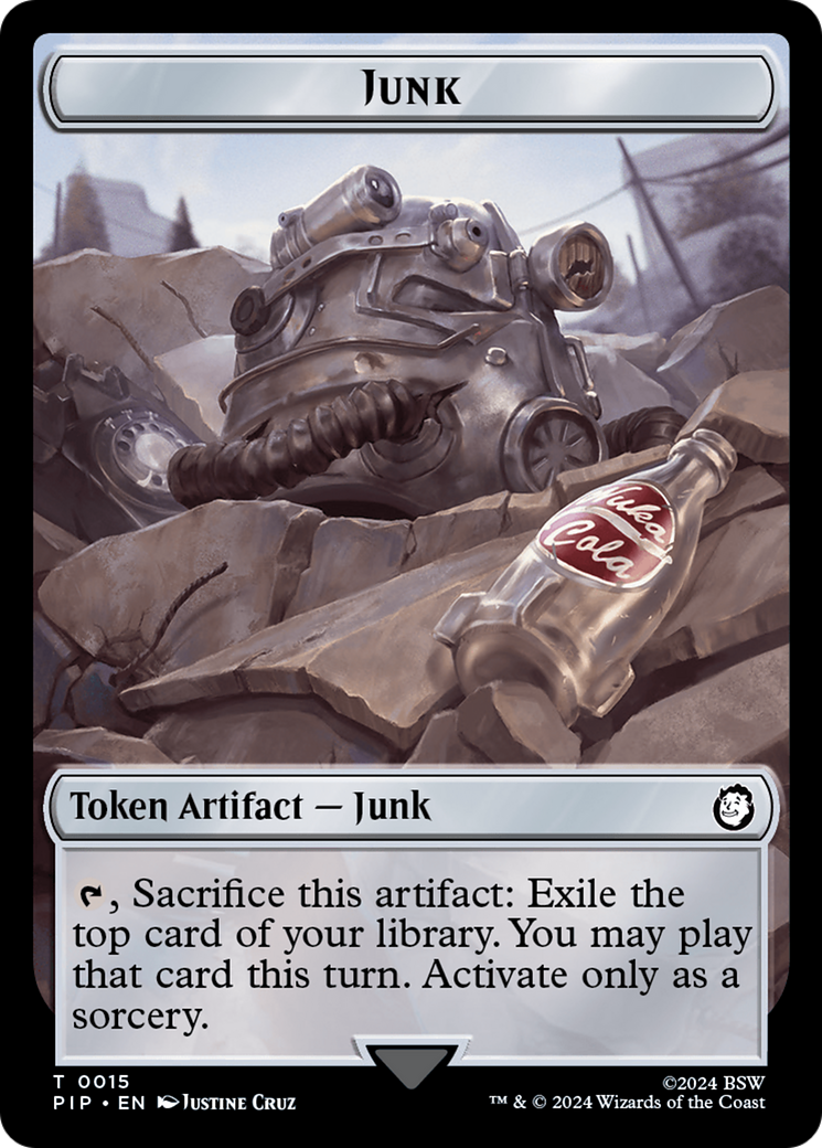 Junk // Thopter Double-Sided Token [Fallout Tokens] | Card Citadel