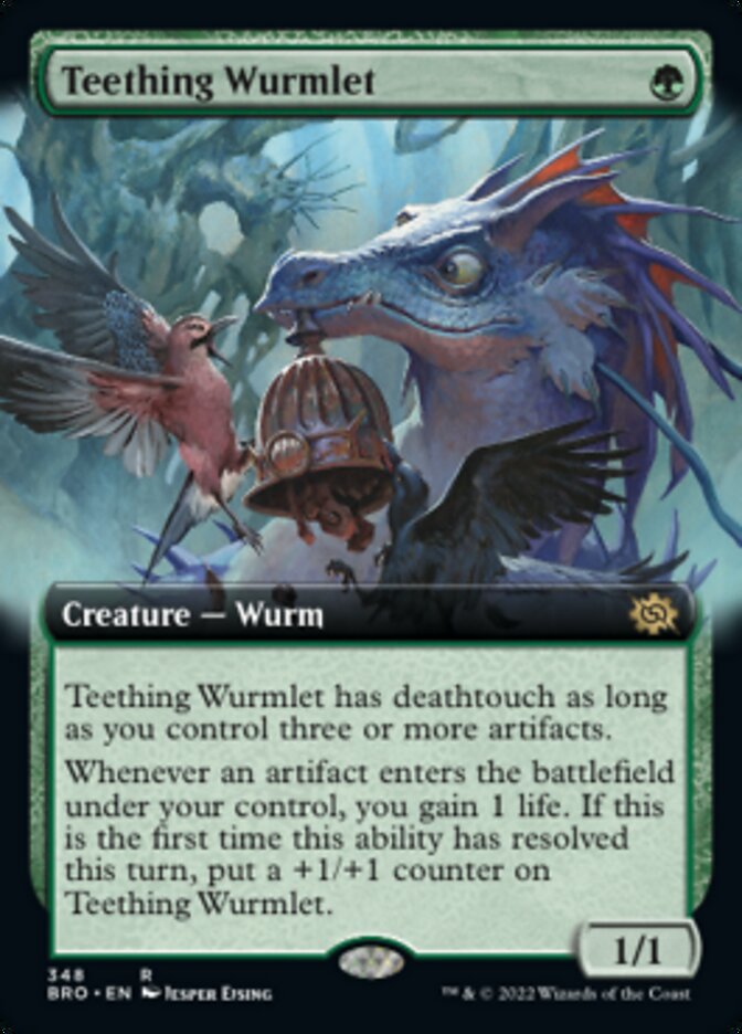 Teething Wurmlet (Extended Art) [The Brothers' War] | Card Citadel