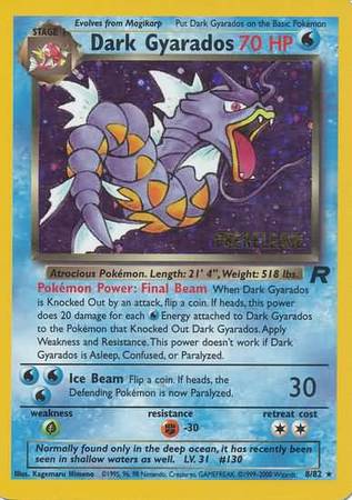 Dark Gyarados (8/82) (Prerelease Promo) [Team Rocket Unlimited] | Card Citadel
