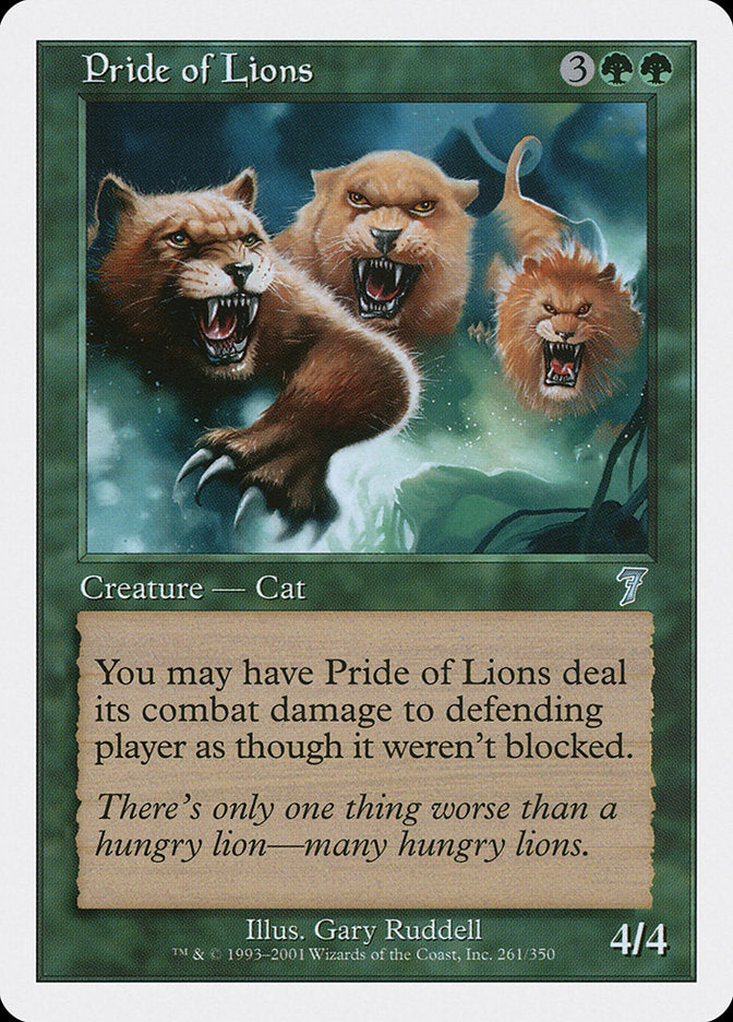 Pride of Lions [Seventh Edition] | Card Citadel