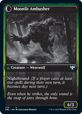 Oakshade Stalker // Moonlit Ambusher [Innistrad: Double Feature] | Card Citadel