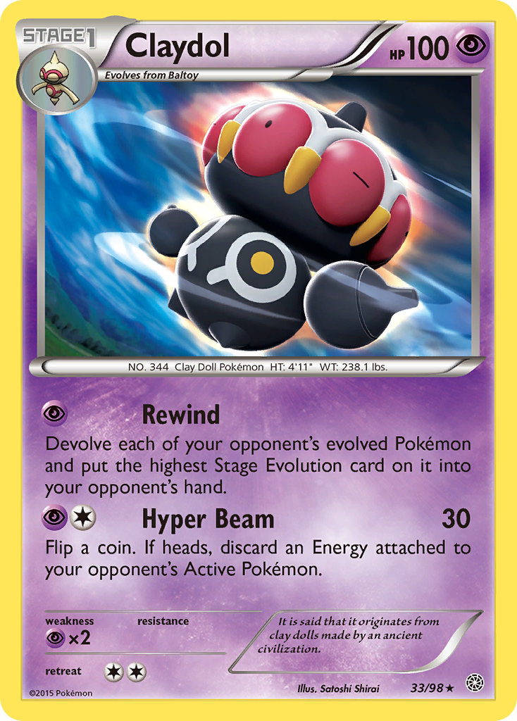 Claydol (33/98) [XY: Ancient Origins] | Card Citadel