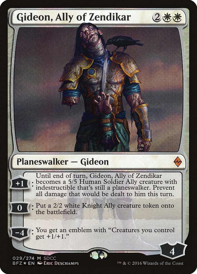 Gideon, Ally of Zendikar [San Diego Comic-Con 2016] | Card Citadel