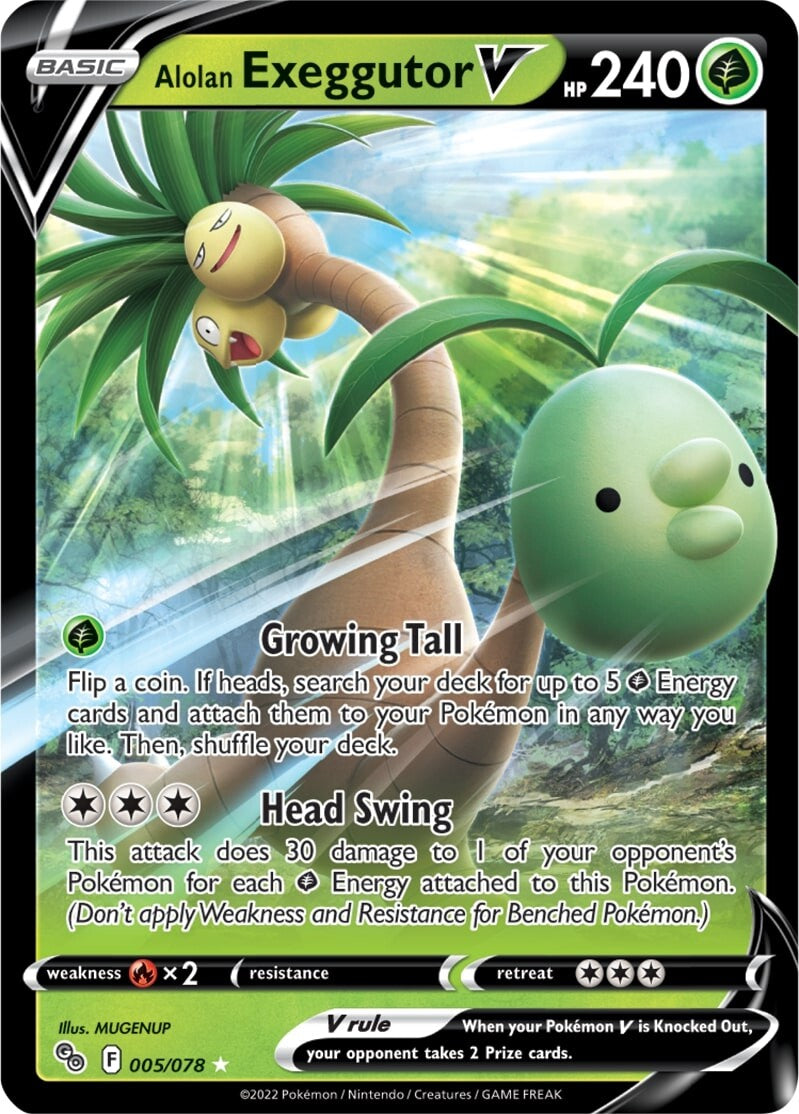 Alolan Exeggutor V (005/078) [Pokémon GO] | Card Citadel