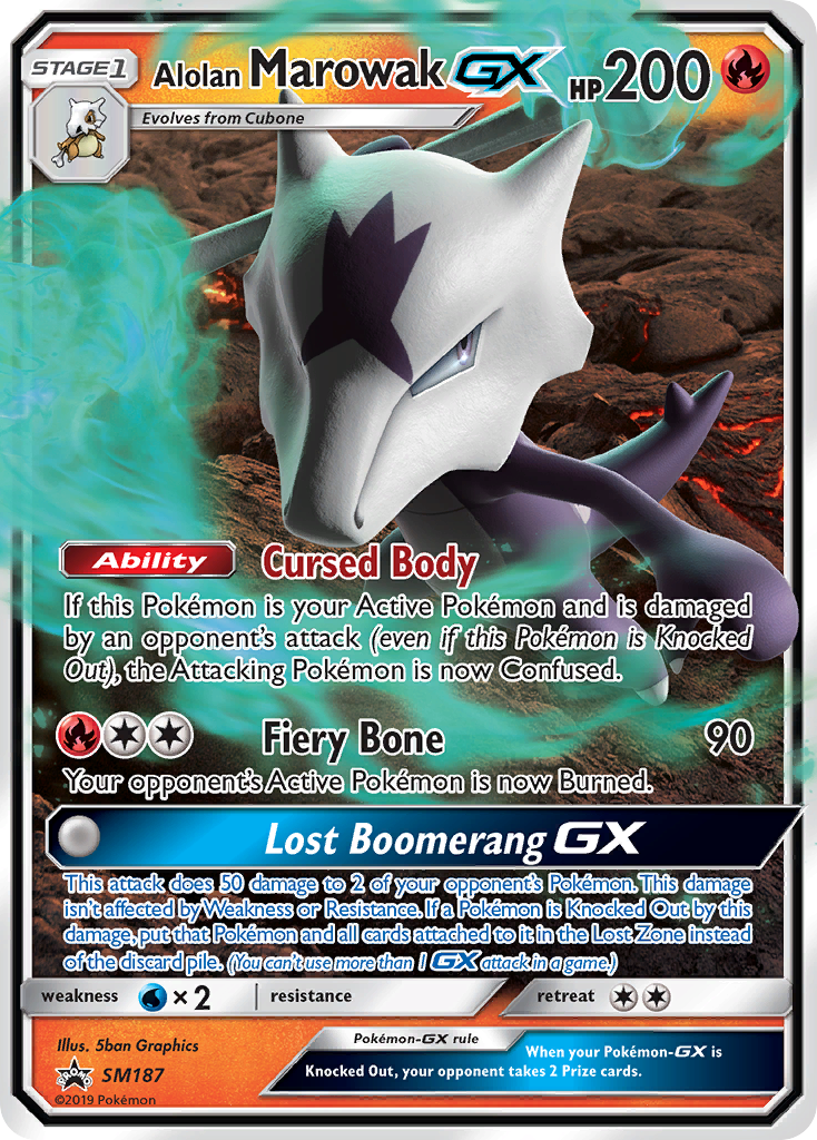 Alolan Marowak GX (SM187) [Sun & Moon: Black Star Promos] | Card Citadel