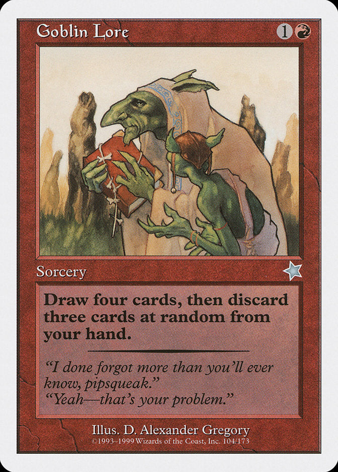 Goblin Lore [Starter 1999] | Card Citadel