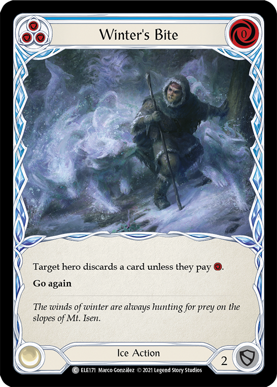 Winter's Bite (Blue) [ELE171] (Tales of Aria)  1st Edition Normal | Card Citadel