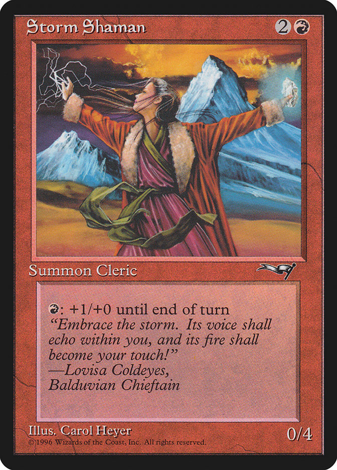 Storm Shaman (Female) [Alliances] | Card Citadel